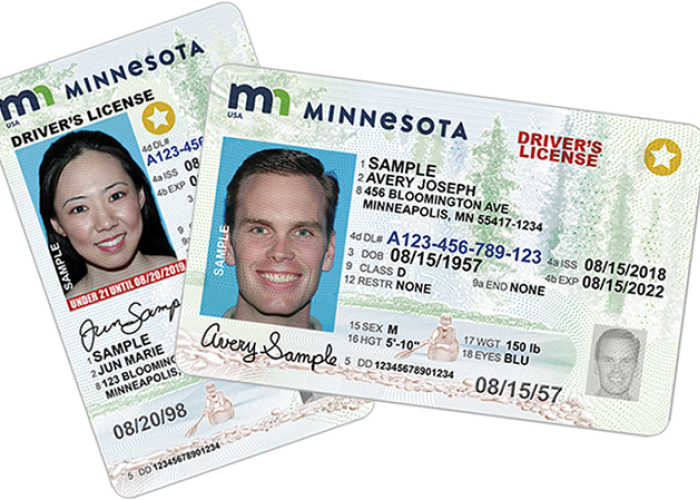 REAL ID example images