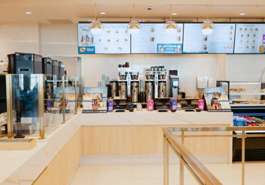 front counter of caribou coffee