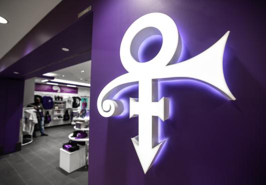 Prince Symbol on the outside of the store