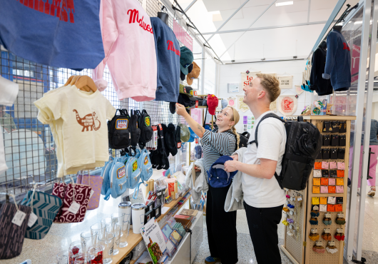 MPLS Craft Market Customers Viewing Items