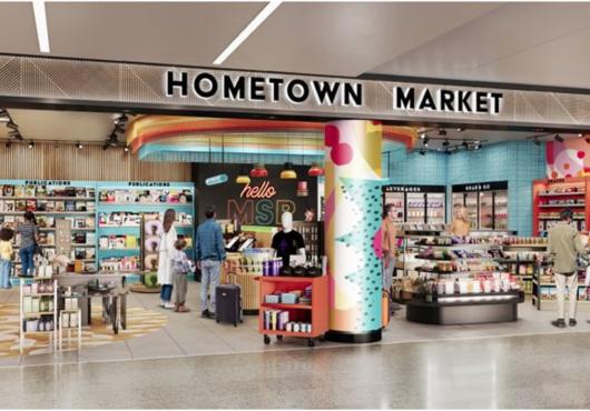 Rendering of NEW Hometown Market 