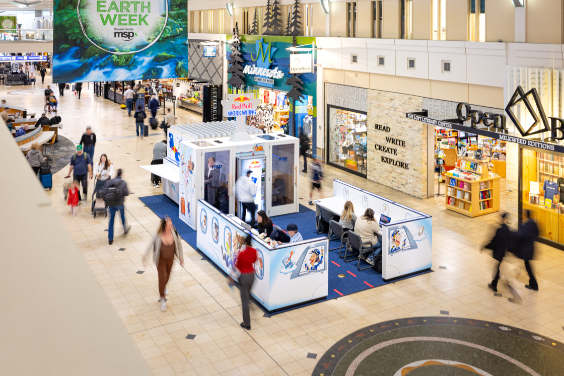 Red Bull Work Wiiing at Terminal 1