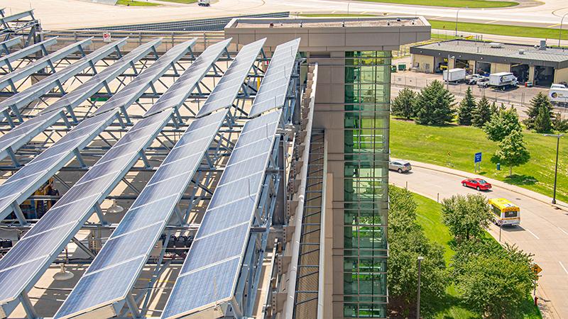 solar panels parking ramp