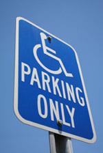 Accessible parking sign