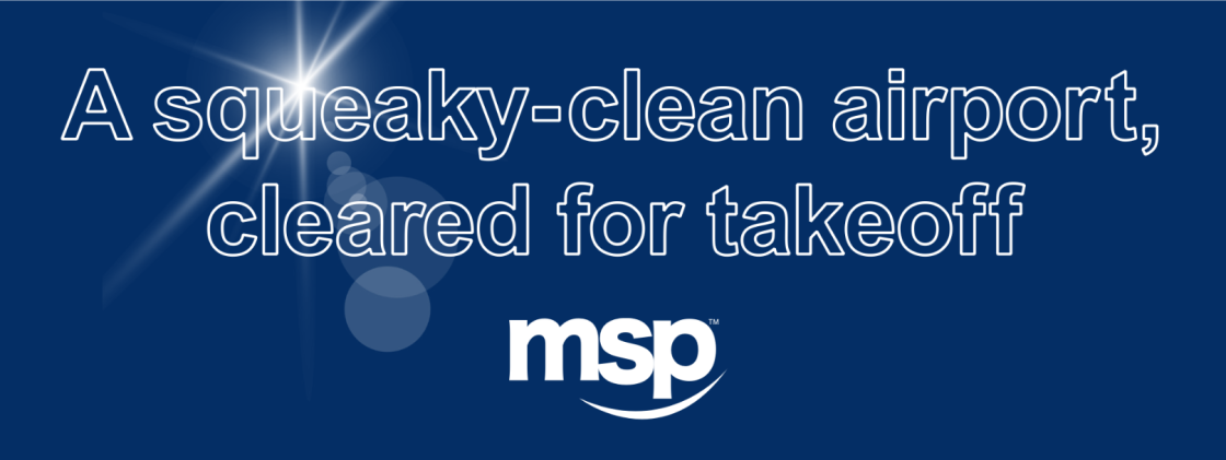 A squeaky clean airport, prepared for takeoff.