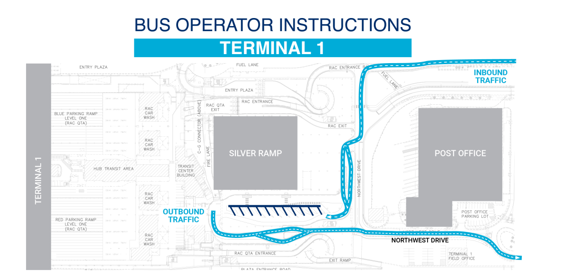 Terminal 1 at MSP Bus Operators