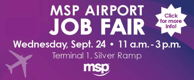 MSP Airport Job Fair September 24
