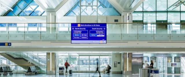 MSP airport lobby after O-I improvements 2025