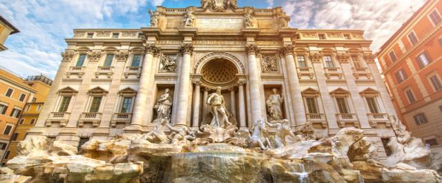 Trevi Fountain in Rome, Italy