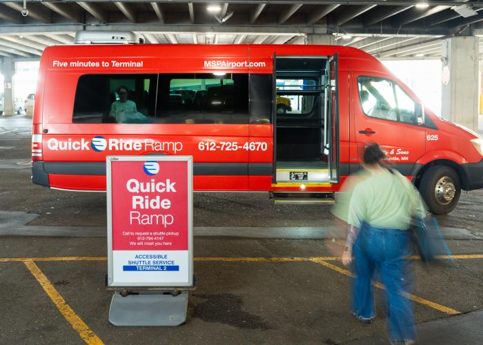 Quick Ride Ramp shuttle service