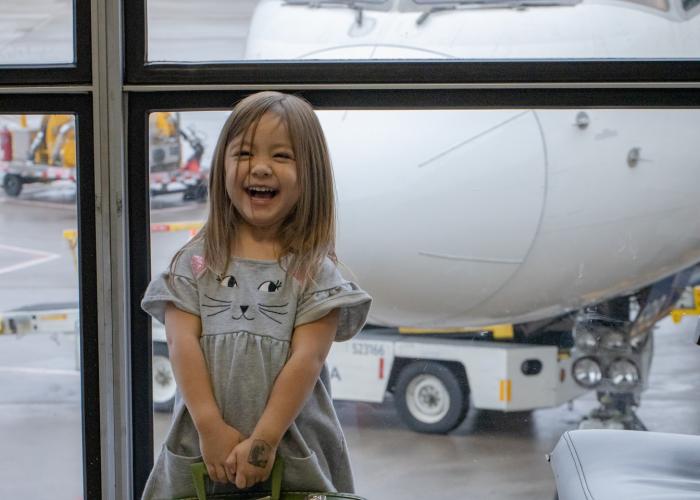 Kid with suitcase