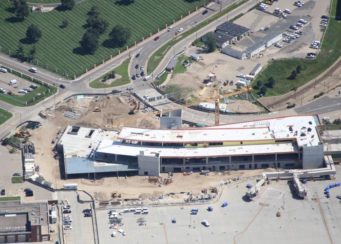 T2 north expansion project aerial photo 2025