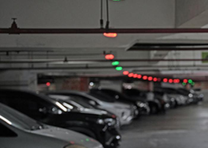 parking guidance system photo from Getty